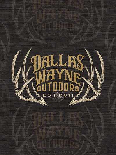 Dallas Wayne Outdoors branding company brand logo company branding company logo design graphic design illustration logo typeface