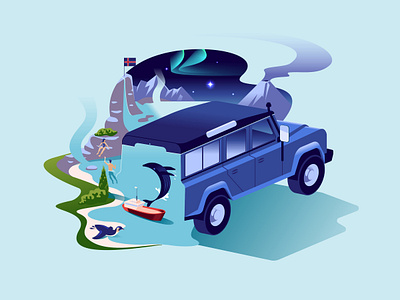 British Airways – High Life Magazine 'Coolcations' quiz conceptual iceland reykjavik
