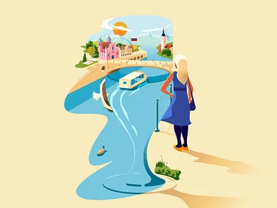 British Airways – High Life Magazine 'Coolcations' quiz conceptual slovenia