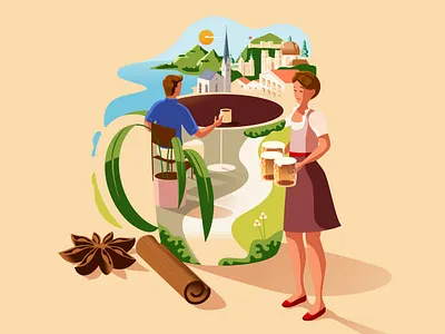 British Airways – High Life Magazine 'Coolcations' quiz austria conceptual