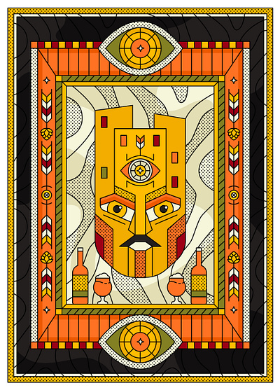 Posters for Dargett Brewpub 1984 armenia beer coney island dargett dargett brewery design illustration lineart owls are not what they seem poster poster design steppenwolf twin peaks vector yerevan