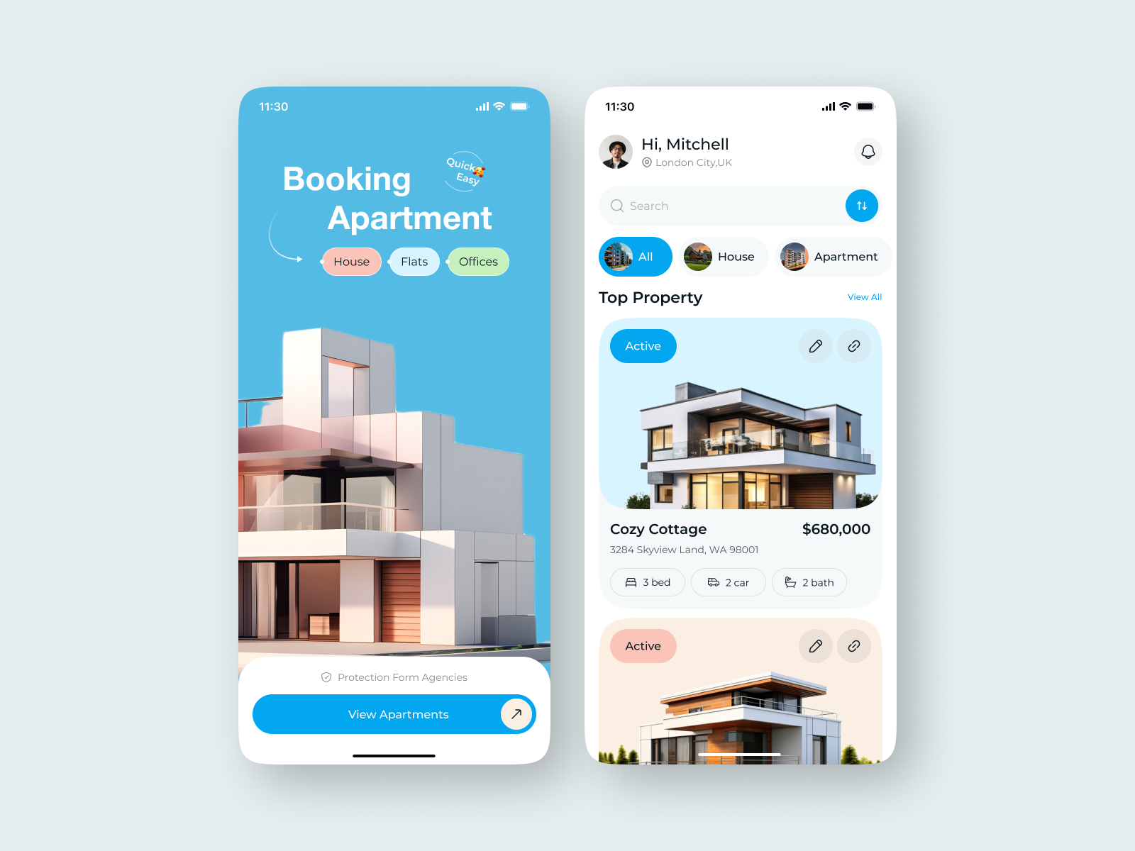 Example of Plants App UI/UX Design