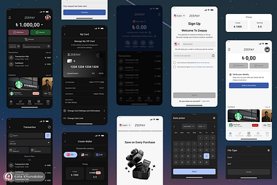 Bank Mobile app bank app bank home page bank login banking app dark mode dark mode app design system fintech fintech app home page light mode mobile app mobile app home page ui
