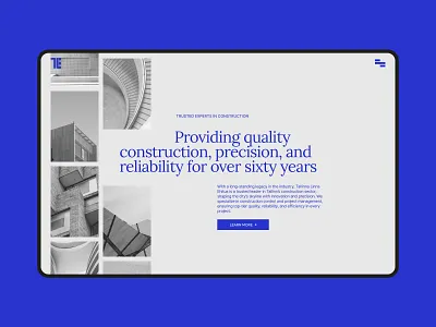 Web design for a construction management company design figma layout ui uxui webdesign website