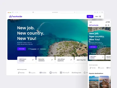Career Service Website Design career platform design exploration employment solutions global jobs hiring platform job opportunities job search recruitment platform uxui design