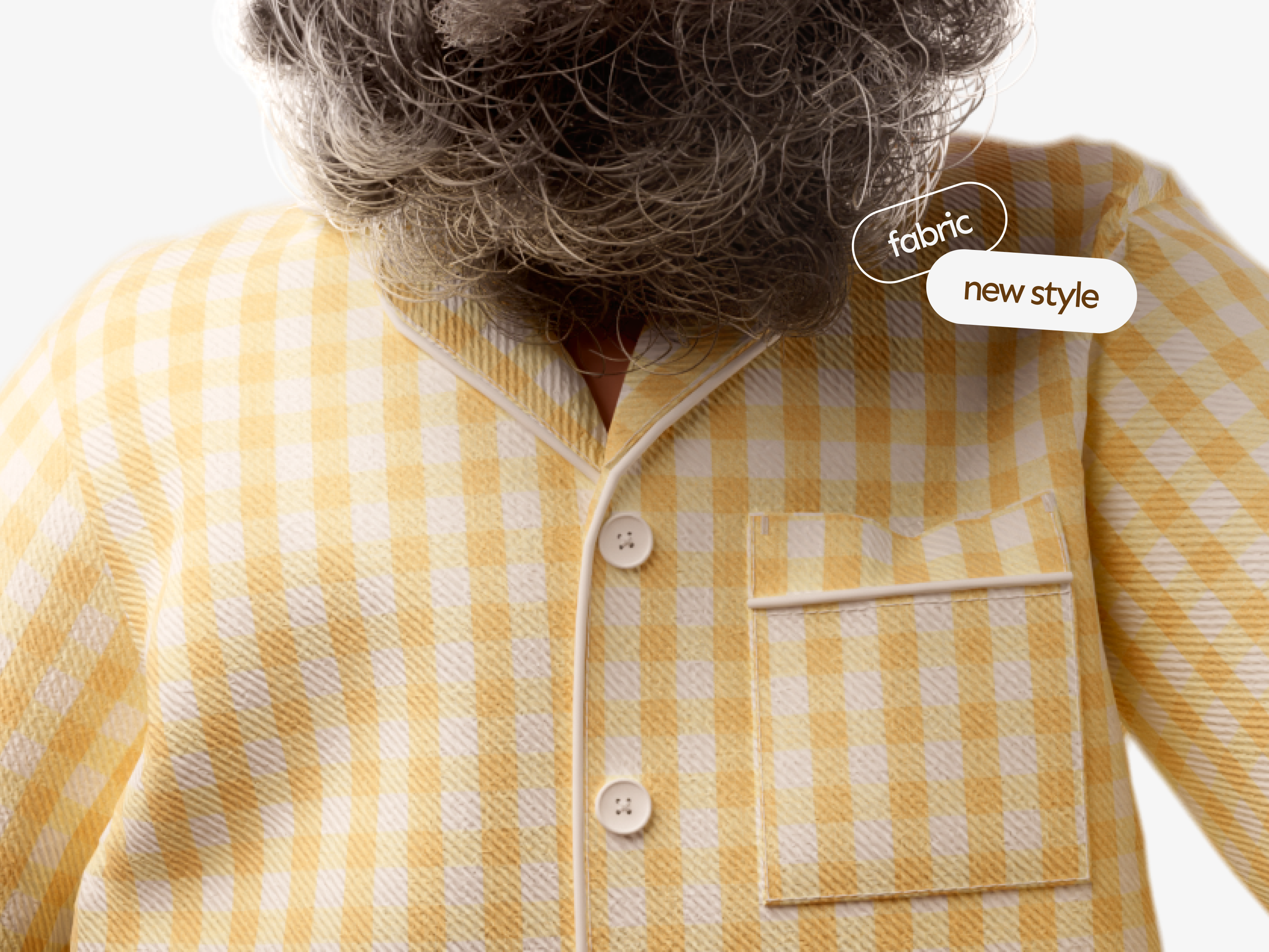 Kitchen project - a bit of fabric work 3d c4d cartoon character clo3d cloth hero illustration redshift