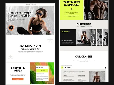 Dansaert Athletics | GYM Landing Page | Webflow gym landing page gym website hero section landing page landing page webflow pricing section values section webflow webflow website