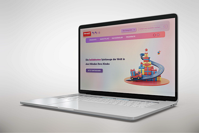 Toy Store Website Banner Design advertisingdesign colorfullayout digitalartwork farbenfroheslayout grafikdesign graphicdesign playfuldesign spielzeugladendesign toystoredesign uiuxdesign verspieltesdesign websitebannerdesign werbegestaltung