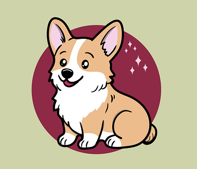 Corgi children books comic corgi cute decoration dog graphic design illustration kawaii kawaii corgi kids books pets poster print
