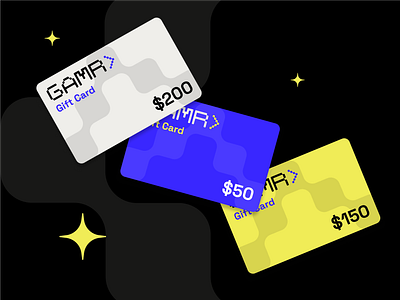 GAMR - Gift Cards banking branding design digital bank gamer gamer bank graphic design high performance baking illustration logo niche nymbus streamer bank streamers