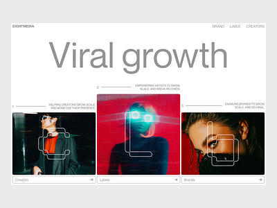 Conversion-Driven Hero Section Design for the Creative Agency animation branddesign branding creativeagency designstudio digitaldesign fullbranding herosection logo mobilefirst motion graphics ui ux videoagency webdesign websitedesign