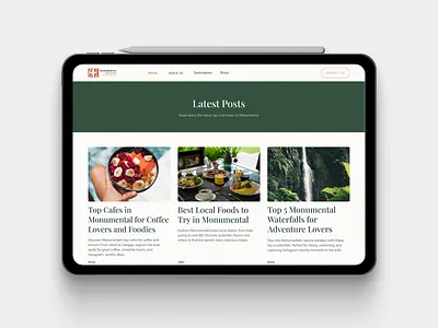 Monumental-website #01 design ui ux website