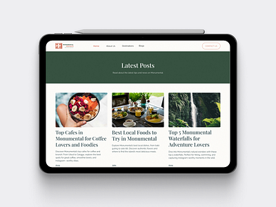 Monumental-website #01 design ui ux website