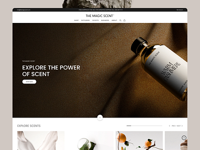 The Magic Scent | Shopify Development ecommerce shopify ui uiux website