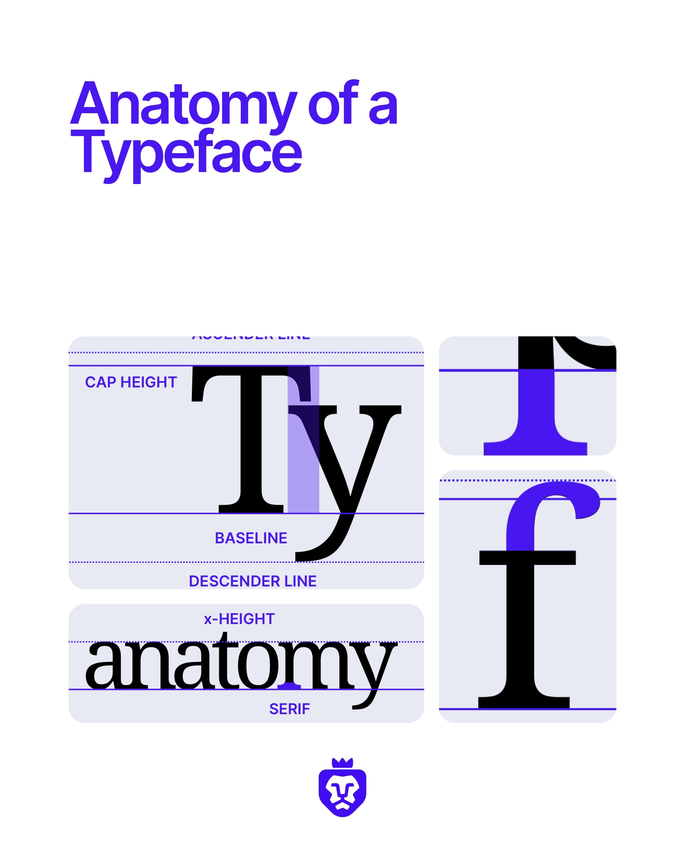 Mastering the Anatomy of a Typeface anatomy brandtypography calligraphy creativetypography cursive designinspiration font fontanatomy lett lettermark minimal modern psychology of type script serif seriffonts type designer typedesigners typeface wordmark