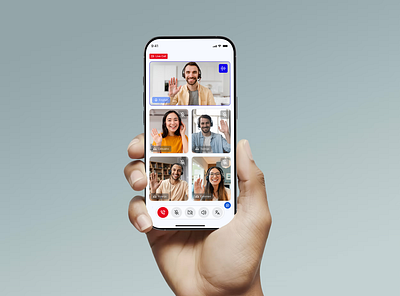 Google Meet – Real-Time Voice Translation UI app design google meet mobile app redesign ui uiux voice translate