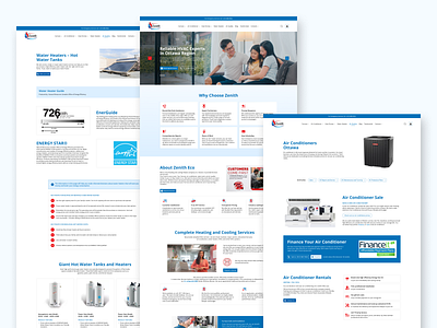 HVAC Service Website ac care care website creative design figma heating hvac ui ux website website design