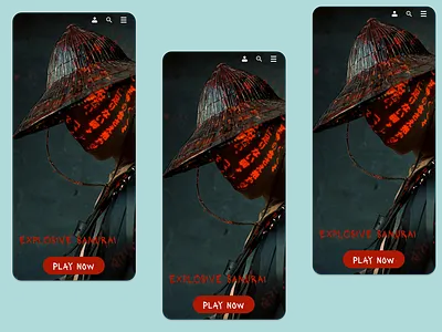 Samurai Game UI app design graphic design ui ux