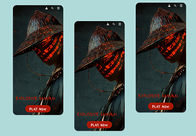 Samurai Game UI app design graphic design ui ux