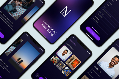 NADA: Where Exclusivity Meets Real Connection app design application design dating app mobile app mvp prototyping ui ui design uiux wireframe