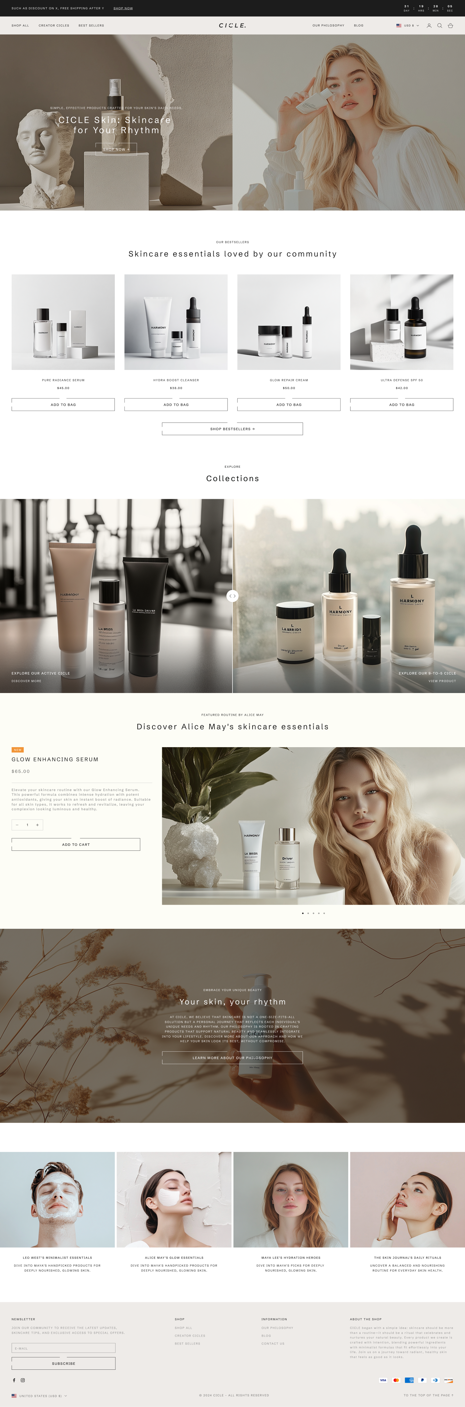 Example of Custom Shopify Store Design