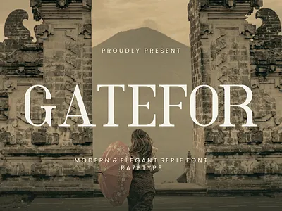 Gatefor Serif Font beauty book brand identity branding company corporate elegant fashion font fonts headline lettering luxury magazine poster serif skincare title typeface typography