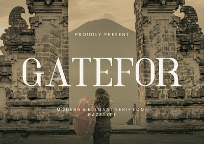 Gatefor Serif Font beauty book brand identity branding company corporate elegant fashion font fonts headline lettering luxury magazine poster serif skincare title typeface typography