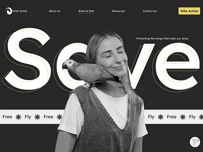 Free Wings – Web Visuals branding design graphic design hero section landing page logo motion graphics ui vector web banner web design web site