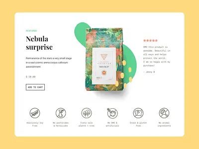 Miju Product Showcase bag creative cute ecommerce inspiration online shop online store organic organic shapes pouch product product showcase review shopping tea template testimonial web design website wordpress