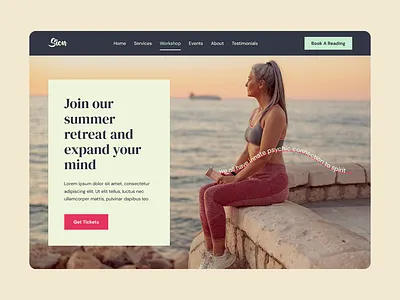 Sion Summer Retreat Workshop coral feminine home page homepage landing pink retreat spiritual design spiritual website spirituality summer sunset template web design webdesign website woman woman boss wordpress workshop