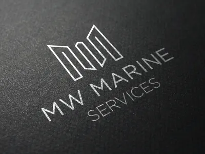 Minimal, Modern, Letter, M and W Initial MARINE Logo design. branding design graphic design illustration initial logo marine minimal modern mw typography ui ux vector