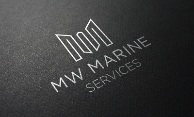 Minimal, Modern, Letter, M and W Initial MARINE Logo design. branding design graphic design illustration initial logo marine minimal modern mw typography ui ux vector