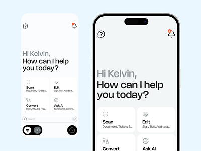 SmartScan – AI Powered Document Assistant UI ai designdaily mobileui productivityapp ui uidesign ux