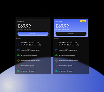 Pricing Plan Design design saas saas design ui uxui web