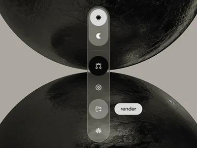 Vertical Control Hub - Intuitive UI Concept app design buttoons control panel design inspiration icons interaction design mobile app mobile ui modern ui symmetrical design ui ui design user experience user interface ux design ux ui design uxui vertical navigation