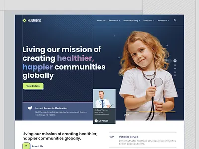 Healthcare Website clean concept design health healthcare home screen homepage interface design landingpage medical minimal ui uiux ux design web website website design