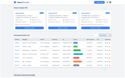 Transport Logistics Dashboard cards design destination driver interface logistics modal popup product race status tables transport ui userinterface ux web