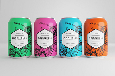 Gosnells of London Draft Mead Packaging design graphic design packaging