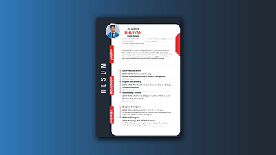 CV Template Or Resume Design branding cv cv design design graphic design illustration resume