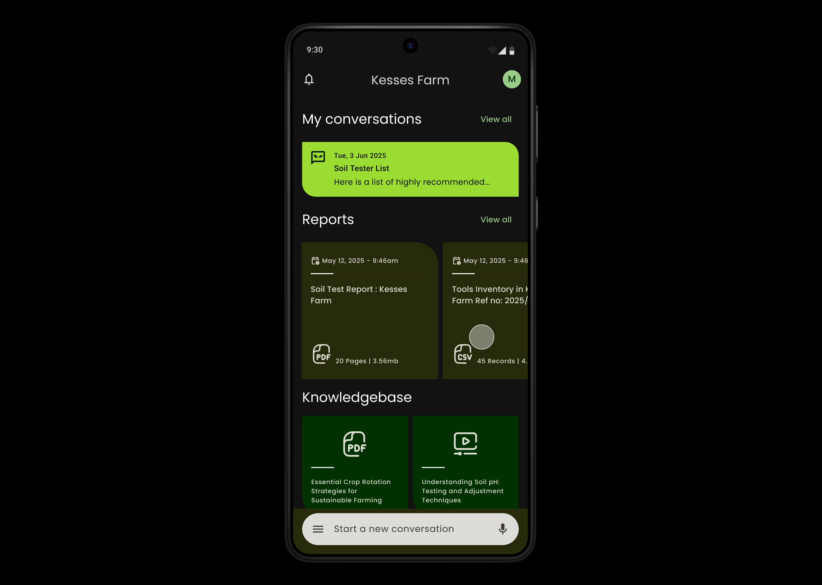 Example of Scroll Interaction