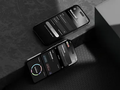 Velora App app design app interface black and white clean ui finance app fintech mobile design mobile ui onboarding screens product design saas app ux ui