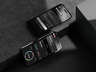 Velora App app design app interface black and white clean ui finance app fintech mobile design mobile ui onboarding screens product design saas app ux ui