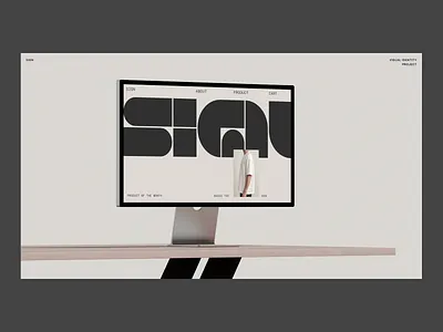 SIGN - Visual Identity & E-commerce Concept color contrast design e commerce fashion graphic design home page landign page landing page online store product page ui design ux design uxui visual identity web design website design