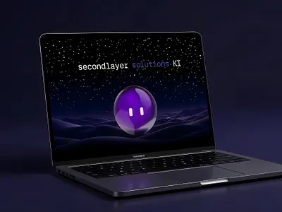 secondlayer solutions KI - Webdesign Hero Section 3d branding graphic design hero section ui webdesign