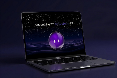 secondlayer solutions KI - Webdesign Hero Section 3d branding graphic design hero section ui webdesign