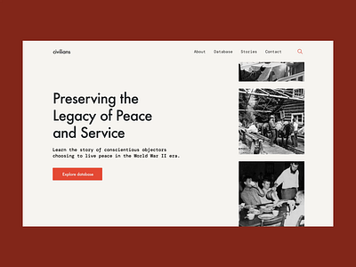Reintroducing History Through Design accessibledesign animation banner branding design designforimpact herosection motion graphics uxdesign webredesign