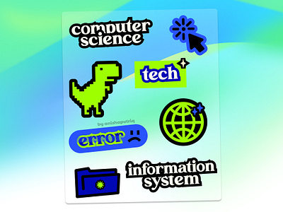 Computer Science Sticker Pack branding compsci sticker ideas computer science sticker figma design figma sticker graphic design sticker sticker design sticker design ideas sticker tech tech sticker ideas