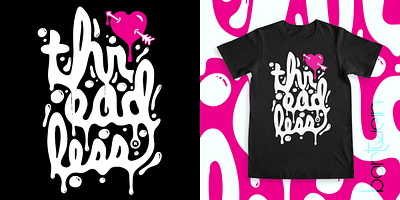 Stacked Ink Inverted - Threadless Reimagined art bortwein graphic design ink lettering logo t shirt threadless typography