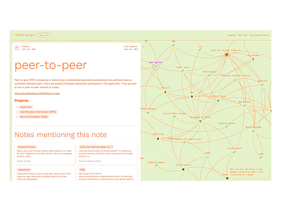 Digital Garden - Peer-to-Peer Knowledge Network UI design design system interface map minimalist network networking platform peer to peer platform platform design simple ui ui design user friendly user interface ux uxui website