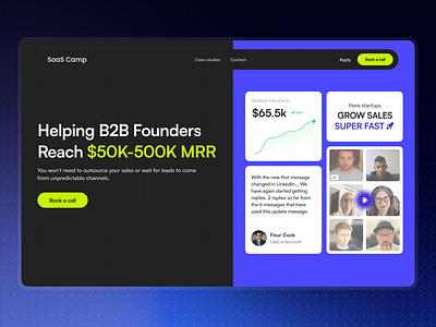 Website UX Design for SaaS Camp branding design illustration product design saas ui ui design uiux uiux design ux design